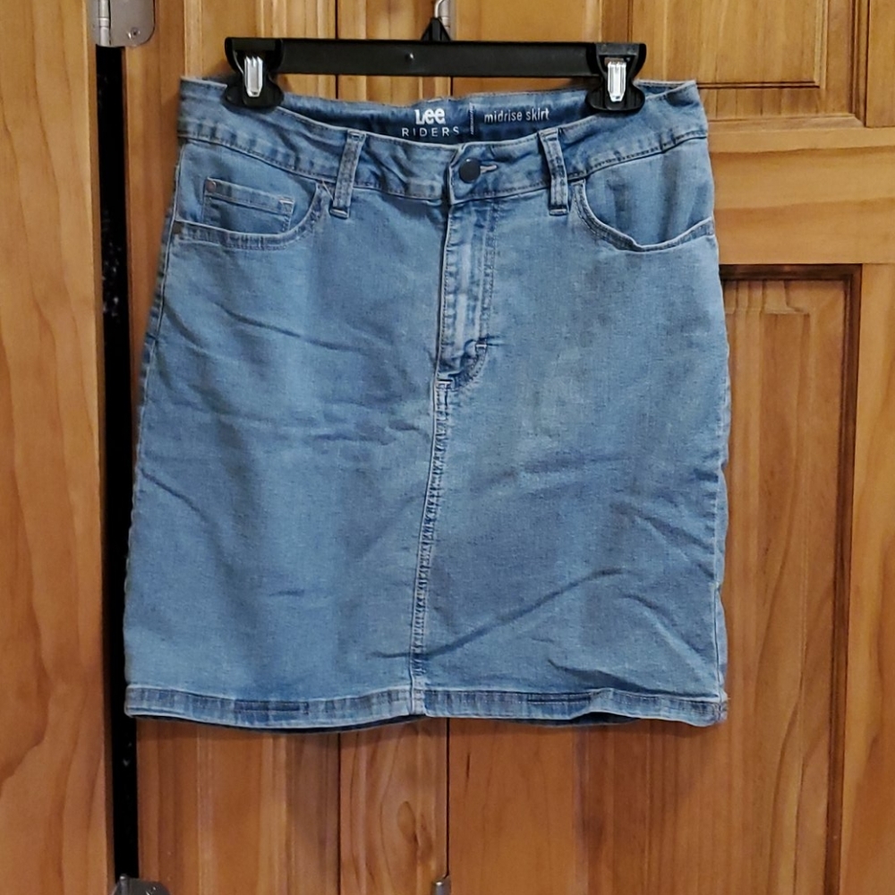 Lee rider jean stretchy skort